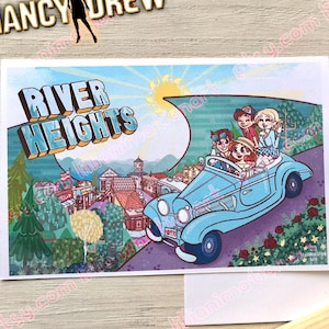 Nancy Drew - Tarjeta postal de RIVER HEIGHTS - Tarjeta postal 4x6
