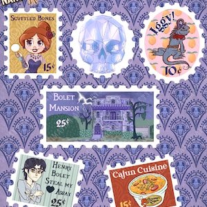 Nancy Drew STAMPS- Legend of the Crystal Skull- Sticker Set - Stylized Laptop Gaming Stickers Gifts -Where in the World is Nancy Drew