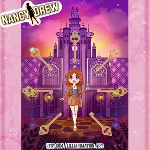 Secret of the Seven Keys- Game 34- Nancy Drew Art Print 5x7