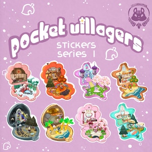 Animal Crossing Sticker - Polly Pocket Villagers