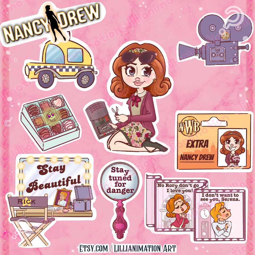 Nancy Drew Stay Tuned for Danger Sticker Sheet Etsy