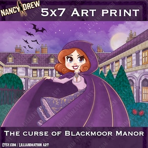The Curse of Blackmoor Manor- Nancy Drew Art Print 5x7