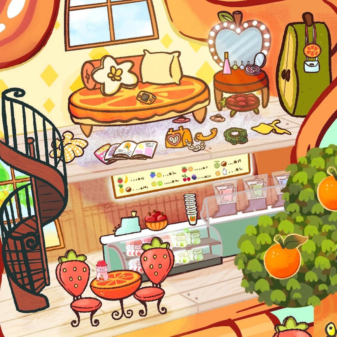 Pocket Villager TANGY 5x5 Print animal Crossing New Horizons Etsy