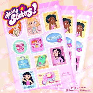 Totally Spies! Stamp Sticker sheet