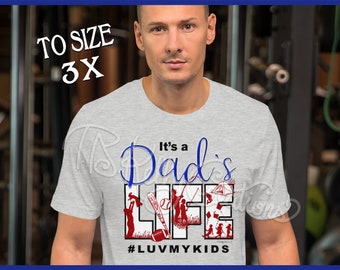 Fathers Day Gift, Fathers Day Shirt, Father T-Shirt, Dad Gift from Kids, Gift for Dad, Dad Life Shirt, Daddy Father Gift, Dad Love My Kids