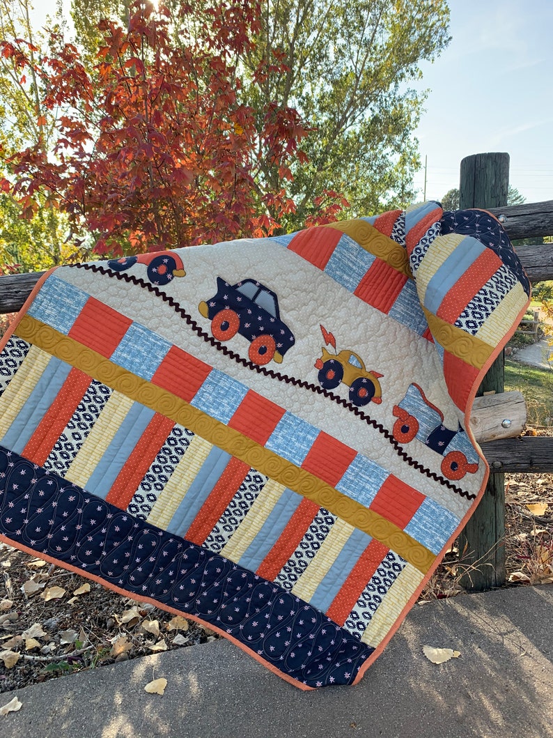 Coopers Cars PDF Quilt Pattern/baby Boy Quilt Pattern/car Etsy