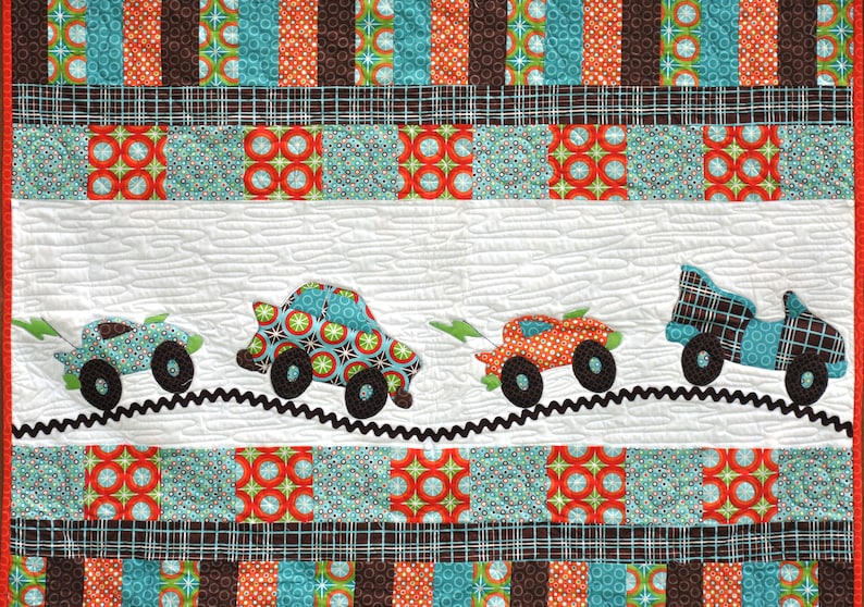 Coopers Cars PDF Quilt Pattern/baby Boy Quilt Pattern/car Etsy