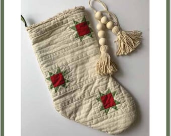 Joyful Stocking PDF Pattern/Christmas stocking pattern/diy stocking/stocking pattern/digital sewing pattern