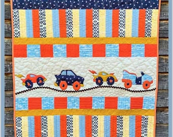Coopers Cars PDF quilt pattern/baby boy quilt pattern/car quilt/boy quilt/digital quilt pattern