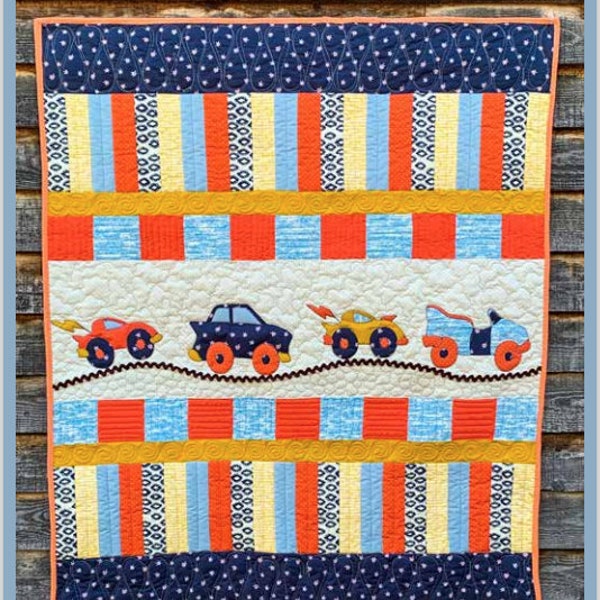 Coopers Cars PDF quilt pattern/baby boy quilt pattern/car quilt/boy quilt/digital quilt pattern