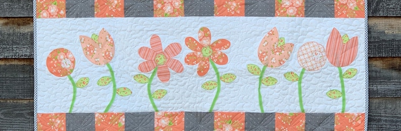 Poppin' Posies PDF Quilt Pattern/baby girl quilt/flower quilt/girl quilt/digital quilt pattern image 8