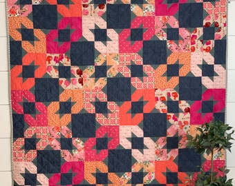 Modernes Gitter PDF Quilt Muster/ Quilt Muster/ Modernes Quilt Muster/