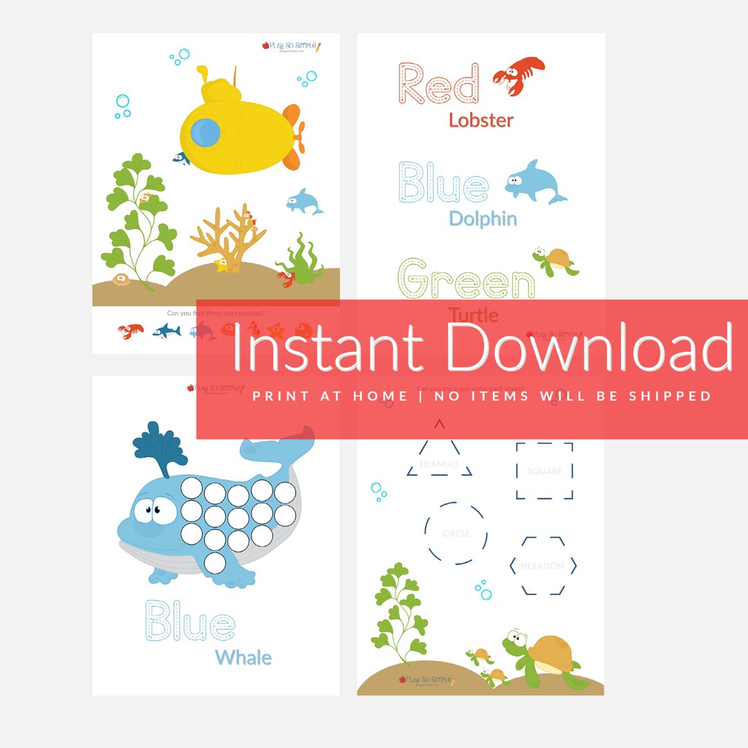 Kindergarten Printables Preschool Printables Learn Numbers - Etsy