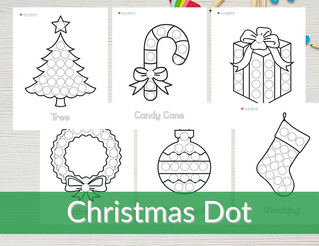 Christmas Dot Printables Christmas Dot Marker Printables Do A Dot for Christmas Dot Printables Christmas Dot Marker Printables Do A Dot for
