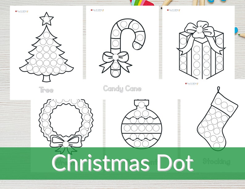 Christmas Dot Printables Christmas Dot Marker Printables Do A Dot for Christmas Dot Printables Christmas Dot Marker Printables Do A Dot for