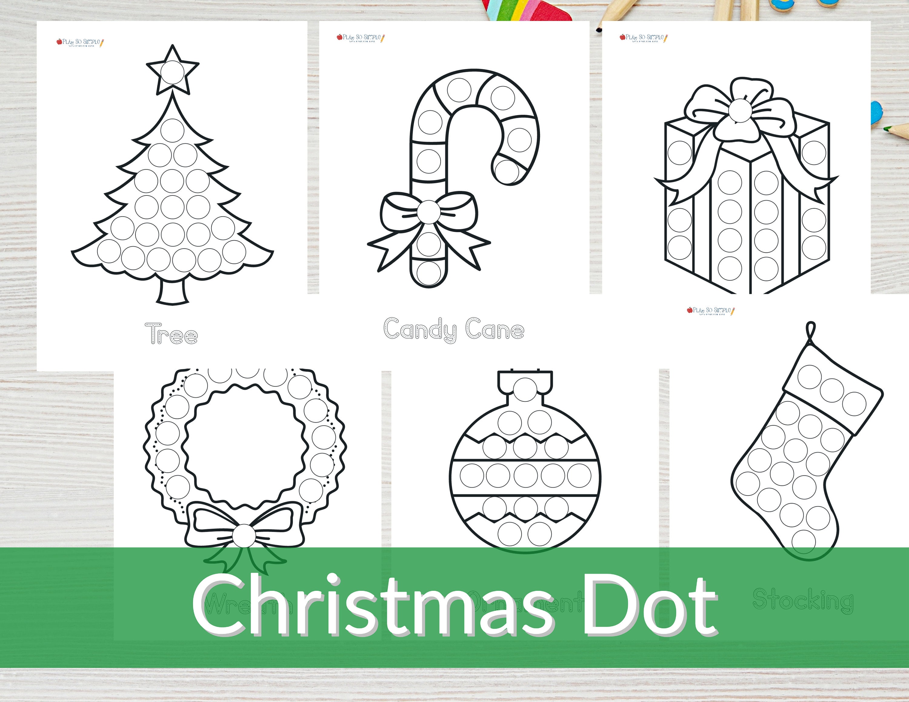 Christmas Dot Printables Christmas Dot Marker Printables Do A Dot for Christmas Dot Printables Christmas Dot Marker Printables Do A Dot for