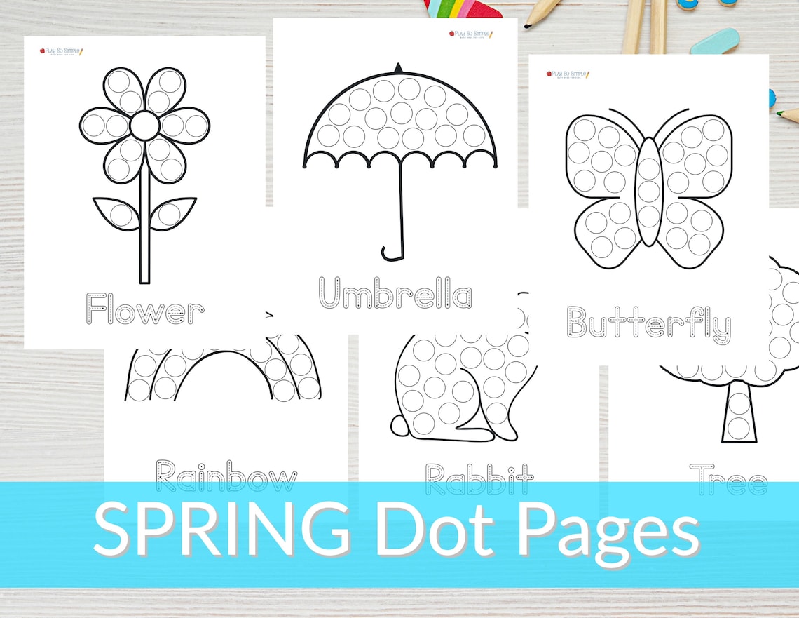 Spring Dot Printables, Spring Dot Marker Printables, Do A Dot for ...