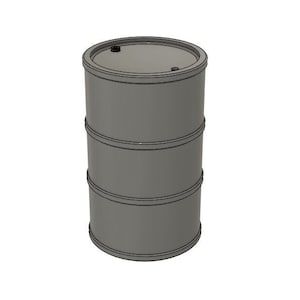 1/10 and 1/24 scale 55 gallon drum STL files for 3D printing