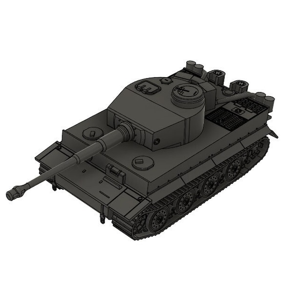 Tiger Tank STL files for 3D printing/ WW2 Tank model files