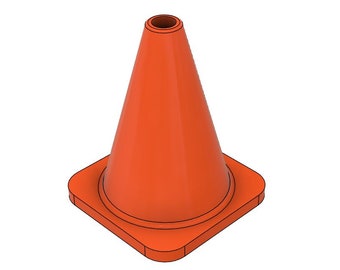 Traffic Cone STL file for 3D printing