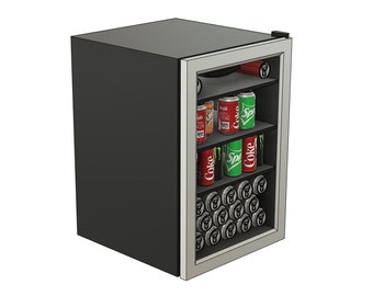 1/10 Scale Mini Fridge STL Files, 3D Printing Diorama Accessory (Digital Download)