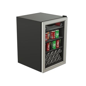 1/10 Scale Mini Fridge STL Files For 3D Printing/ 2 types of Removable Cans Included