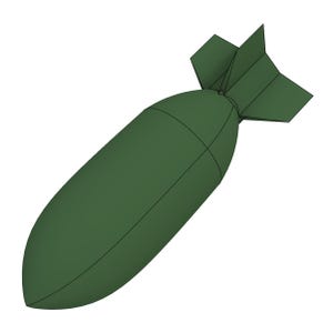 Archivo STL de bomba de la Segunda Guerra Mundial para impresión 3D