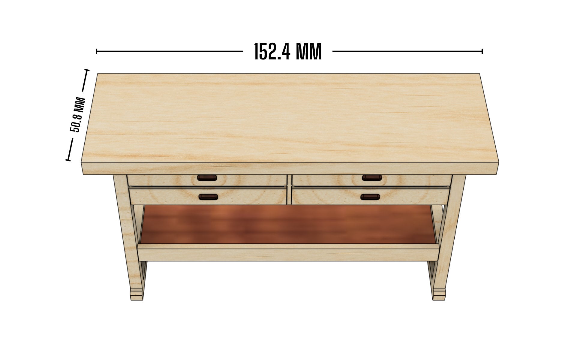 Work Bench File 1/10 Scale Work Bench STL Files for 3D Printing | Sliding Drawers - Etsy