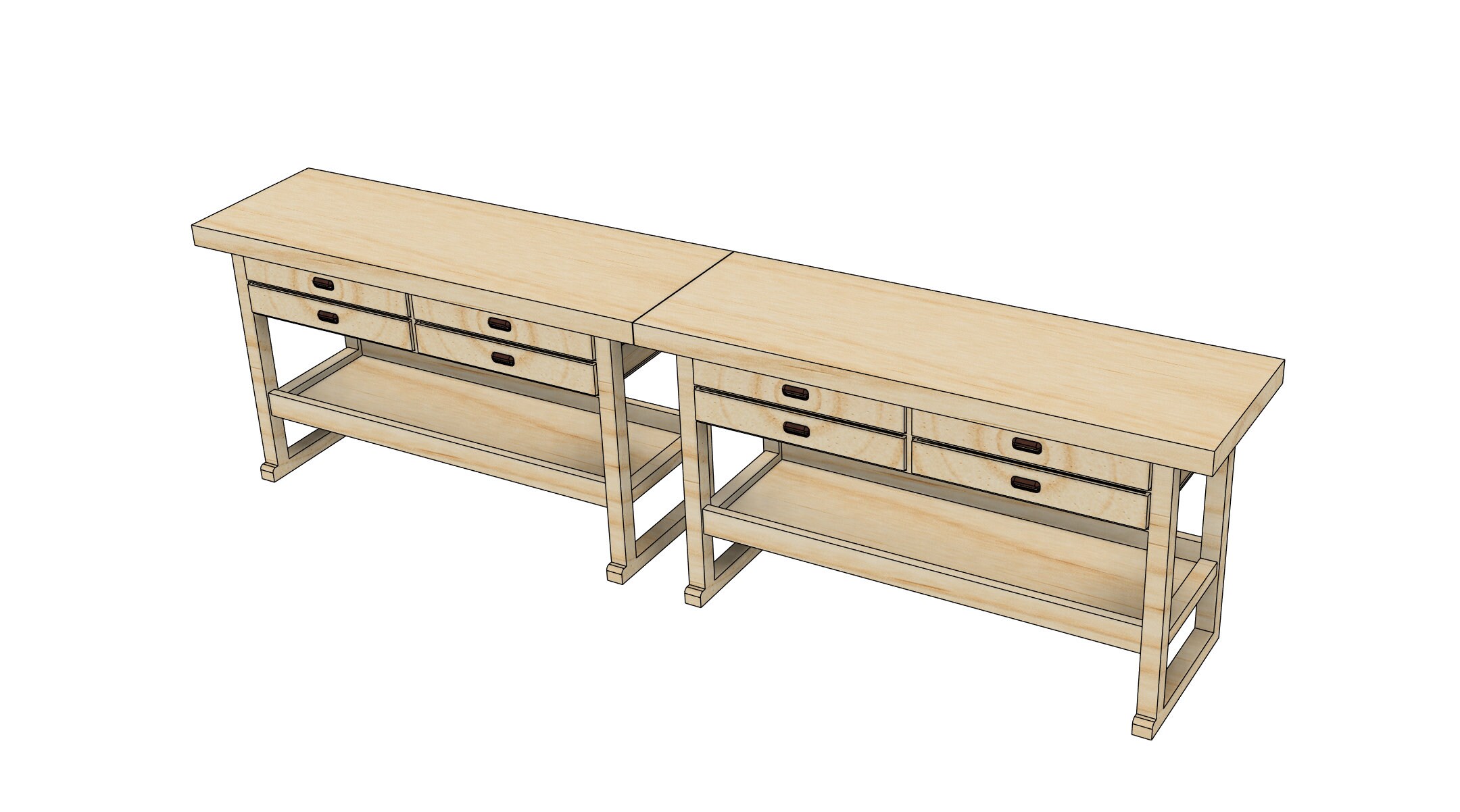 Work Bench File 1/10 Scale Work Bench STL Files for 3D Printing | Sliding Drawers - Etsy
