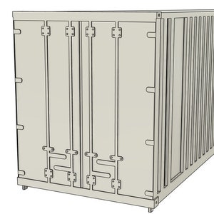 HO Scale 40 Foot Container STL Files for 3D Printing (digital Files ...
