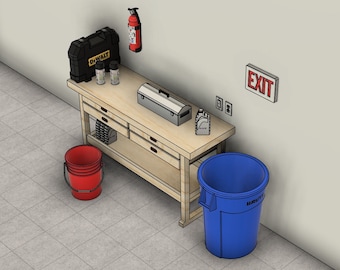 1/10 Scale Garage Accessories STL Bundle | TRX-4, SCX-10 (Digital File)