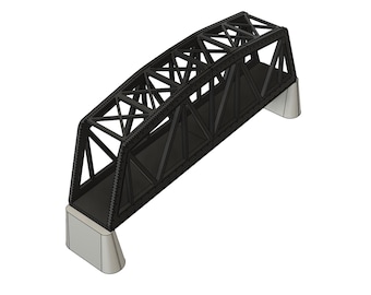 HO Scale Train Bridge STL Files | 3D Printing, 350mm Modular Design