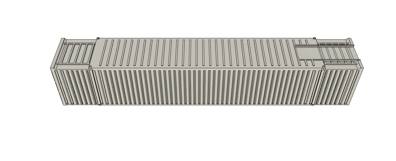 HO Scale 53 Foot Container STL Files for 3D Printing/3d Printable Intermodal Shipping Container ...