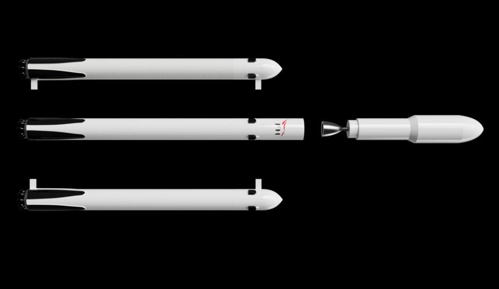 Spacex Falcon Heavy STL Files for 3D Printing/ Decal Files Etsy UK