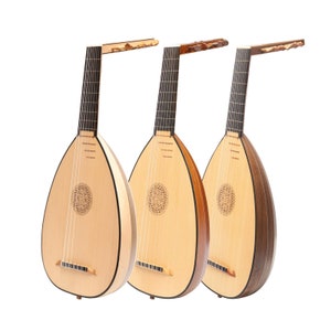 Descant Lute 7 Course, Handmade Short Neck Lute, Lute comes with padded bag and extra string set