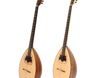 Traditional Greek Bouzouki made with solid woods, Handmade Bouzouki incl. Bag and Accessories