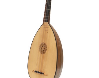 Lute Ukulele, 6 String Tenor Walnut, Lute-Ukulele handmade, Tenor Ukulele Walnut Finish