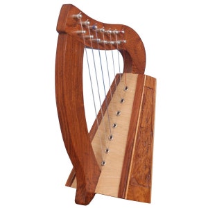 Handmade Celtic Irish 7 String Harp, Irish Gift Harp Handmade