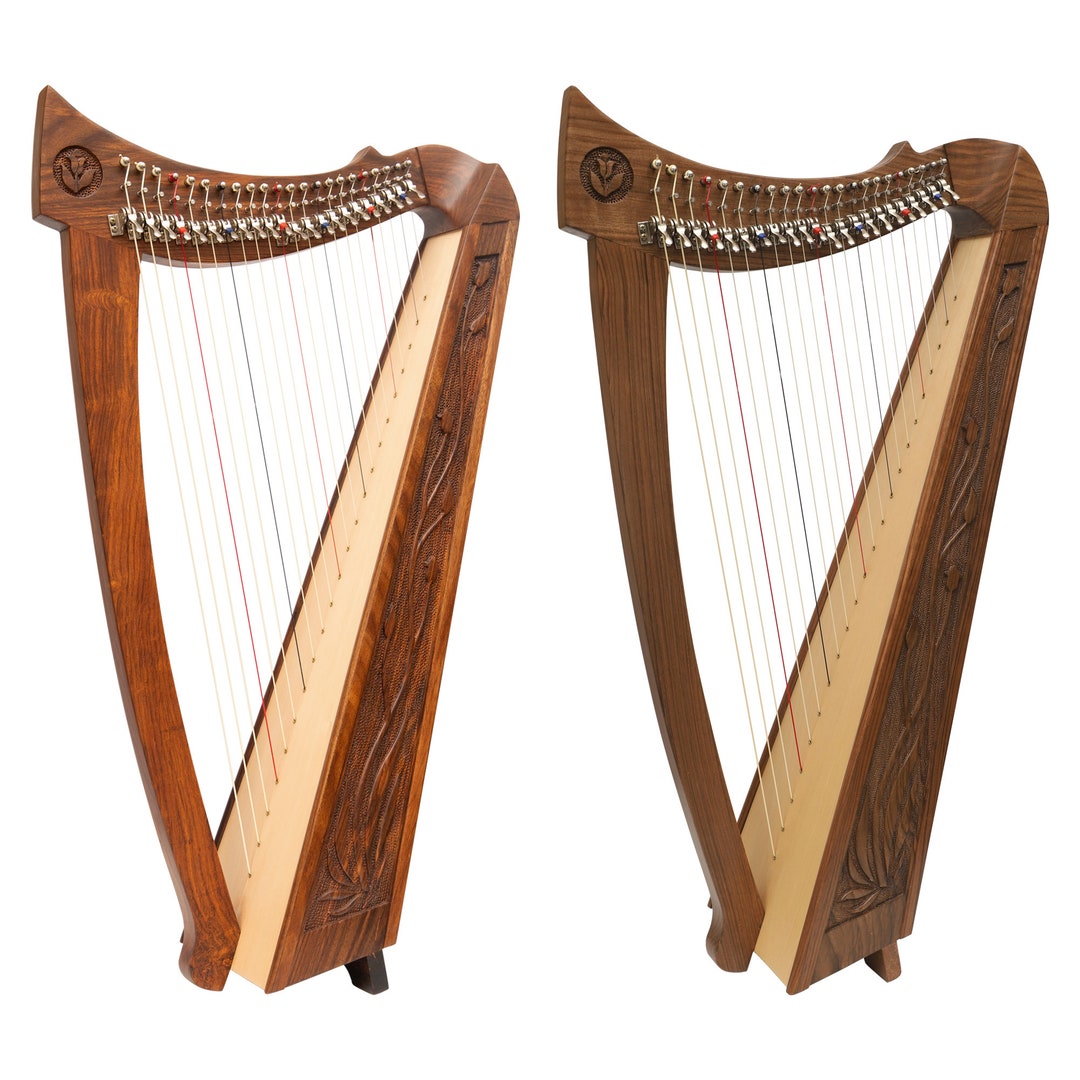 Irish Harp 22 String, Celtic Irish Knee Harp, Traditional Celtic