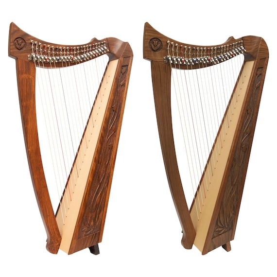 Irish Harp 22 String, Celtic Irish Knee Harp, Traditional