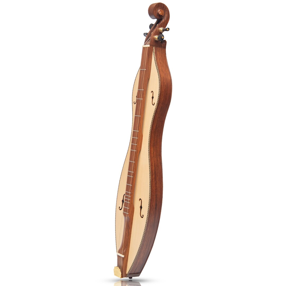 Mountain Dulcimer 4 String Fhole With Purfling Hourglass / Appalachian