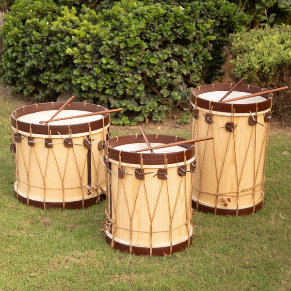 Renaissance Drum, Traditional Renaissance Drums, Hand Made Snare Drum