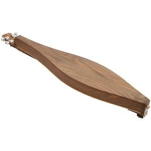 Appalachian Dulcimer / Mountain Dulcimer, 4 String Teardrop Turn Scroll F-Hole Walnut Finish image 3