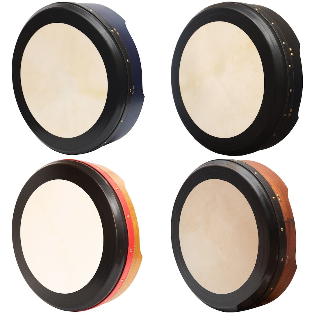 16x4 Irish Bodhran Drum Tunable, Celtic Irish Bodhran With Bag, Tipper