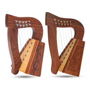 Handmade Celtic Irish Mini Harps, Irish Gifts