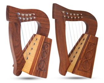 Handmade Celtic Irish Mini Harps, Irish Gifts