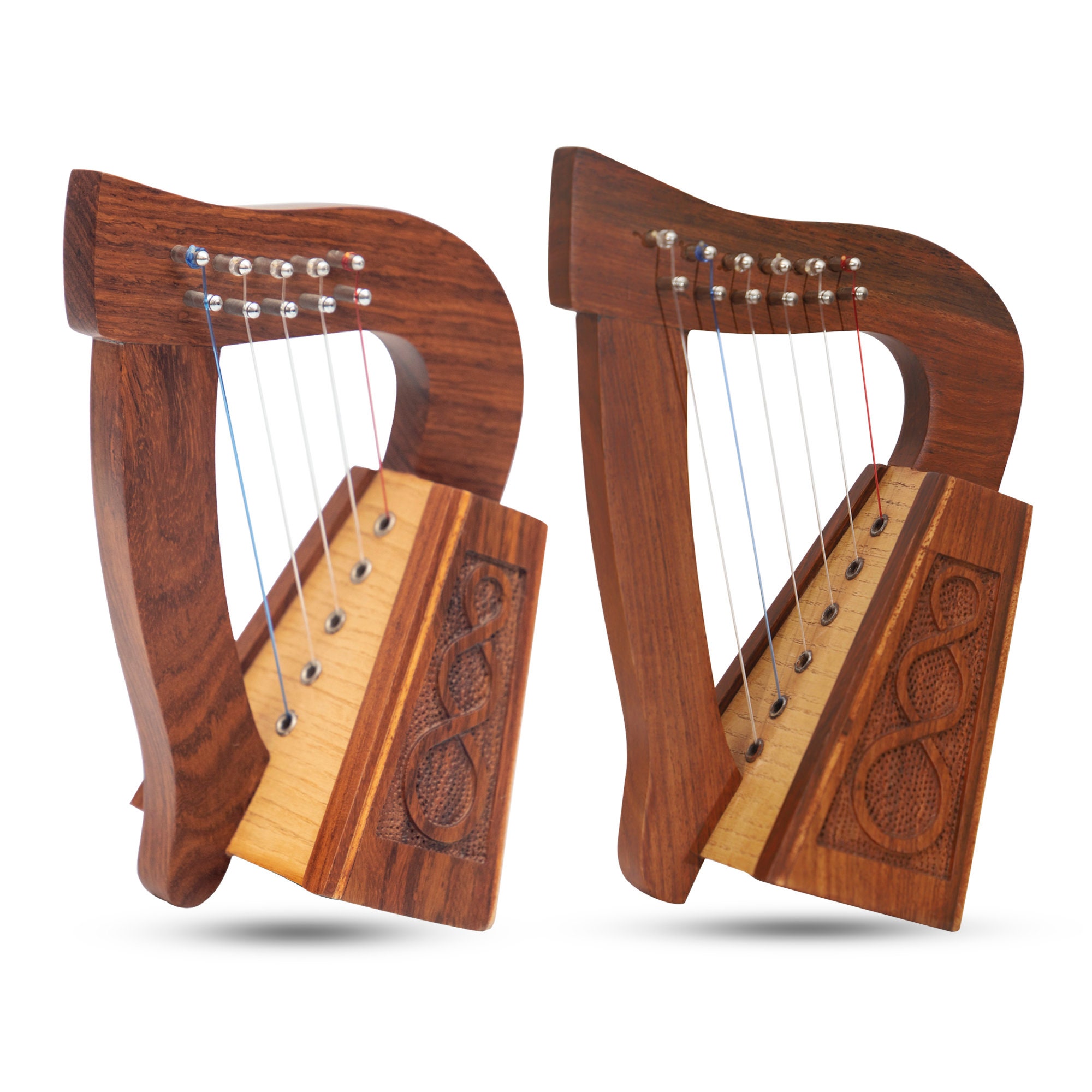 Mini harpes irlandaises celtiques faites à la main cadeaux - Etsy France