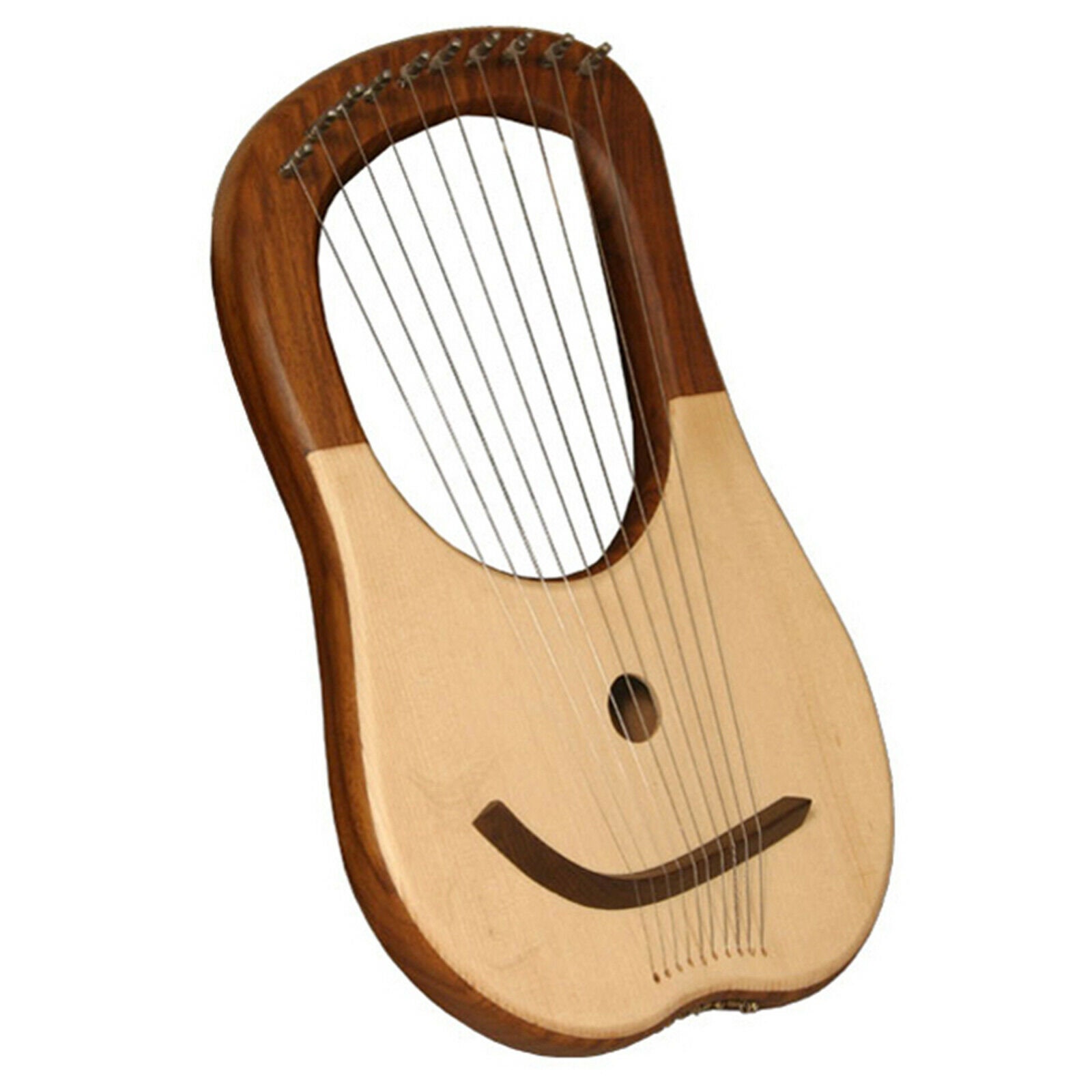 Lyre Harp 10 String Rosewood with Bag and Strings