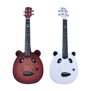 Panda Electric Ukulele with Bag, Electric Ukulele, Concert Ukulele.