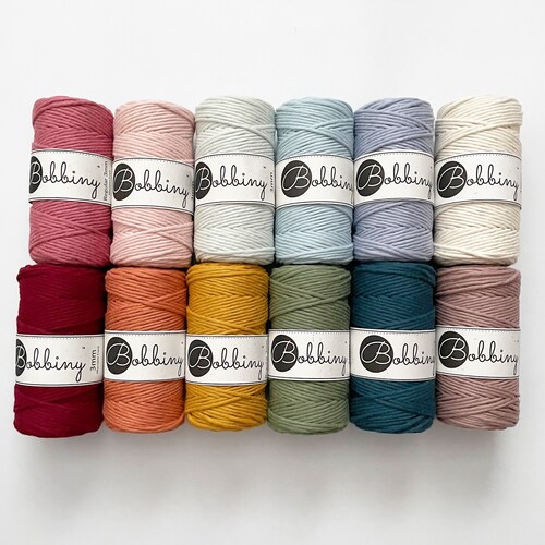 5mm Braided Macrame Cord/ Bobbiny/ Macrame Supplies/ Macrame Etsy Canada